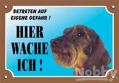 Produktbild von Nobby Warntafel Rauhaar Dackel