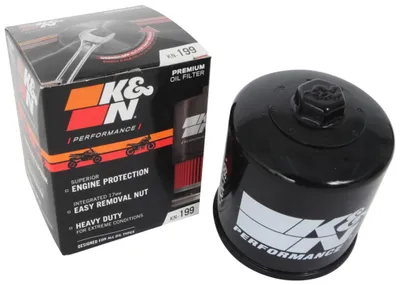 Imagen del producto de Filtro de aceite K&N, modelo KN-199, filtro roscado para motocicletas Indian Scout