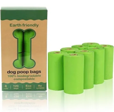 Produktbild von Famanu Hundekotbeutel biologisch abbaubar - 120 Beutel, extra dick und stark