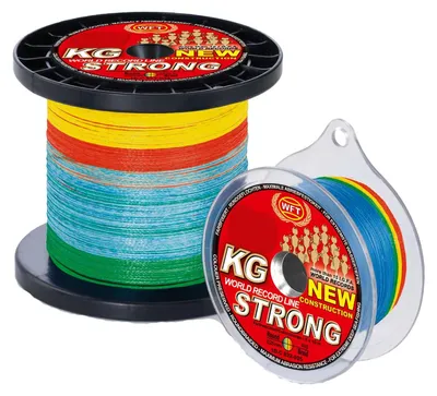 Produktbild von WFT KG Strong Exact 22Kg 0,18mm 250m Multicolor Geflochtene Angelschnur