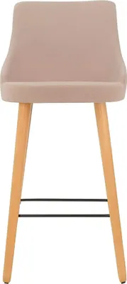 Produktbild von Modern Barhocker Stuhl Designer Holz Esszimmerstuhl Hocker Bar Beige Neu