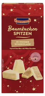 Produktbild von KuchenMeister Baumkuchenspitzen Weiß 130g