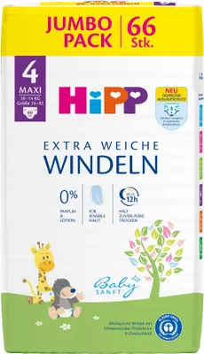 Produktbild von Hipp Bab.Maxi Gr.4 8-14kg 66ST