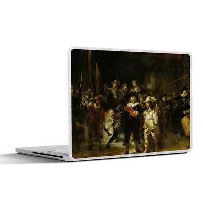 Produktbild von MuchoWow® Laptop Aufkleber Sticker Cover Die Nachtwache - Kunst - Alte Meister - Rembrandt 25x18 cm - Laptop-Deko