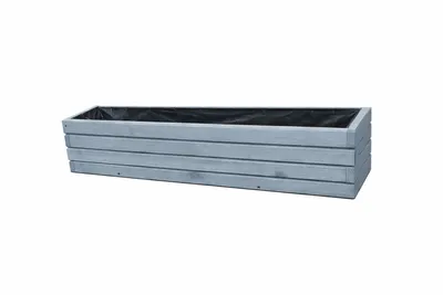 Obrázok produktu pre drevený kvetináč TOP kvetináč terasa záhrada D2 sivá (dĺžka 100 cm)