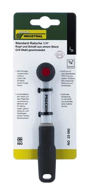 Obrázek produktu pro Proxxon 23 092, Chrom Vanadová ocel, Černá, Chrom, Červená, Černá, 1/4", 6.3 mm