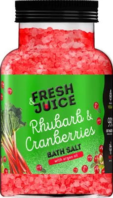 Zdjęcie produktu dla FRESH SAFT sól do kąpieli z rabarbarem i żurawiną 700 g