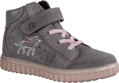 Produktbild von Ricosta Jeannie 8300500450 Mädchen, Boots, Leder, Graphit, wasserdicht - Kinderschuhe Gefütterte Kinderstiefel Gr. 18 - 42, Grau, leder (run/ceyleon)