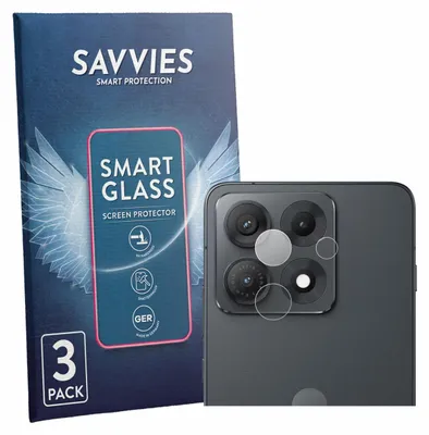 Produktbild von 3x Savvies Schutzglas Folie für Motorola Edge 70 Max (NUR Kamera) 9H Panzer Schutzfolie Glas Displayschutz klar transparent