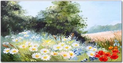 Produktbild von Coloray Küchenrückwand 140x70 Spritzschutz aus Glas - Natur Blumen Baum
