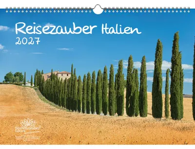 Produktbild von Reisezauber Italien DIN A3 Kalender für 2027 Rom Urlaub Strand Meer Mediterran Italien - Seelenzauber