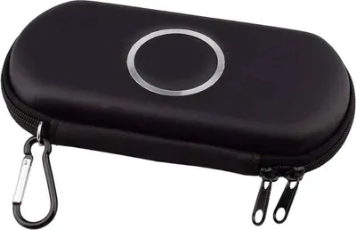 Produktbild von Tragbare Hartschale für PSP 1000 2000 3000 Spiel, Schutzhülle mit Reißverschluss, Ständerhalterung