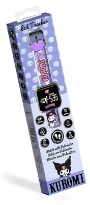 Imagen del producto de Reloj LED con temática de Hello Kitty y Kuromi