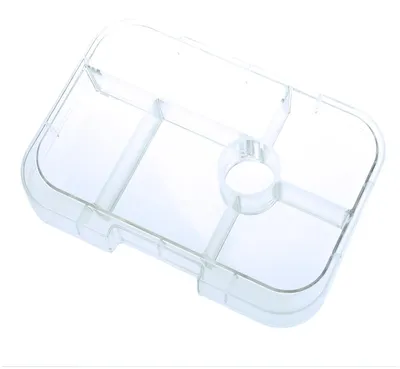 Image de Boîte à lunch Yumbox Original à 6 compartiments, transparente, avec insert Mix & Match