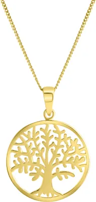 Produktbild von V Anhänger mit Kette 925/- Sterling Silber 40+5cm gelb 299240088-45-1