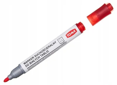 Produktbild von TOMA TO-266 Whiteboard-Marker Rot mit Rundspitze