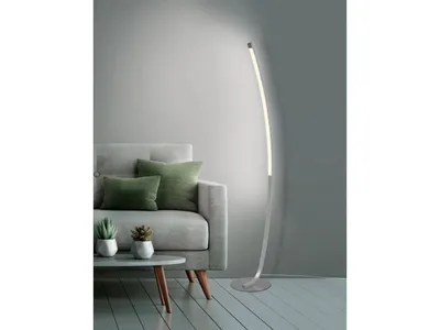 Produktbild von Livarno home LED-Stehleuchte in Mattnickel-Optik Bogen