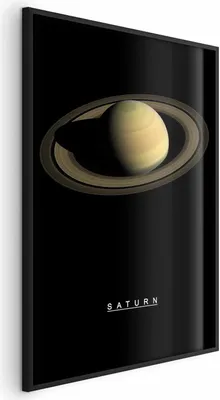 Immagine prodotto di Poster Saturno 29,7x42 cm con cornice nera senza margini