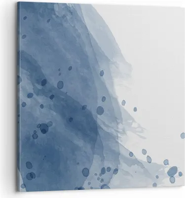 Produktbild von Bild auf Leinwand - Leinwandbild - Einteilig - Blau Weiß Hintergrund - 60x60cm - Wand Bild - Wanddeko - Wandbilder - Leinwanddruck - Bilder - Wanddekoration - Leinwand bilder - Wandbild - AC60x60-5088