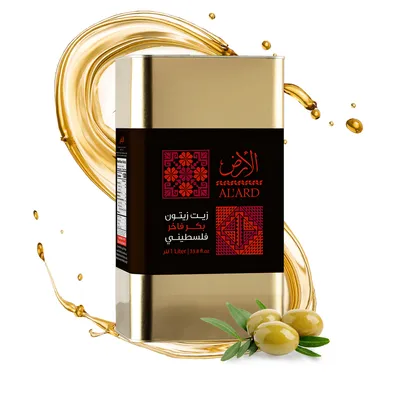 Produktbild von Sunnah Shop® Extra Natives Olivenöl 1L aus Palästina Kaltgepresstes Hochwertiges Olivenöl aus 100% handgeernteten Oliven | Handernte - Kaltextraktion