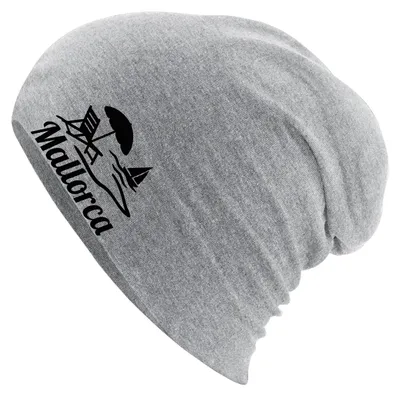 Produktbild von Huuraa Beanie Mallorca Spanien Heather Grey One Size Baumwolle und Elasthan Mütze Geschenkidee
