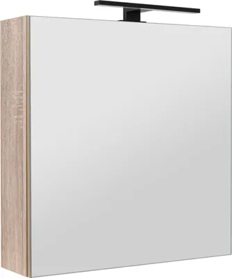 Zdjęcie produktu dla Szafka łazienkowa z lustrem oświetleniem lampką led lustrzana wisząca 60 cm