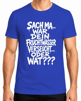 Imagen del producto de ¿Su líquido amniótico estaba contaminado? Camiseta sarcástica para hombres, color azul, talla XXL