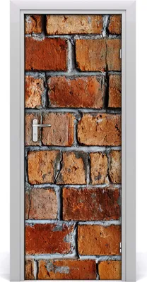 Produktbild von Tulup Türaufkleber 75x205 cm Dekorative Aufkleber Selbstklebend Wasserdichte Tapete Abnehmbar Schlafzimmer Wohnzimmer Wohnkultur - Ziegelwand