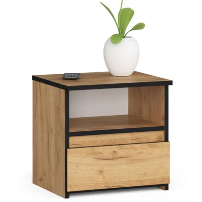Produktbild von Nachttisch AKORD CL1 in der Farbe Eiche Craft Schublade B40 x H40 x T35 cm