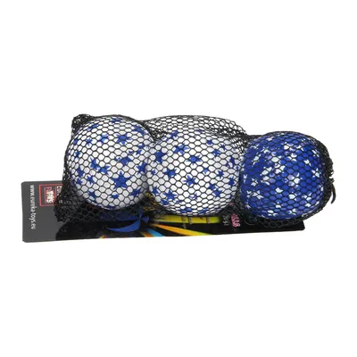Imagen del producto de Juego de pelotas para malabarismo Eureka Jonglierbälle Junior - 3 unidades - blanco y azul - juguete para malabarismo