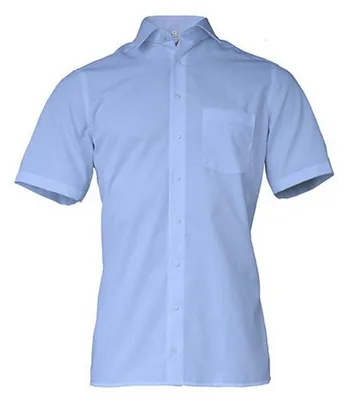 Image de Marvelis - Chemise pour homme à manches courtes LT5683 (41,5 cm) (bleu)