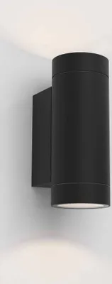 Produktbild von Astro Dartmouth - LED 1 Light Outdoor Up Down Twin Wandleuchte Strukturiert Schwarz IP54