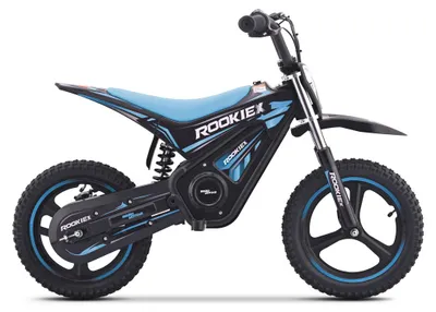 Produktbild von Elektro Pocket Bike für Kinder Rookie X 24V (14") – Blau – Lithium-Akku, 250 W bürstenloser Motor, Scheibenbremse