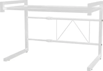 Produktbild von 2x Mikrowellenhalter,Küchenregal,Mikrowelle Regale,Toaster Stand Regal,mit 3 Haken (40-65)x42cm