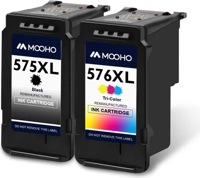 Produktbild von MOOHO 2er PG-575XL CL-576XL für Canon 575 XL 576 XL PIXMA TS3550i TS3551i TR4750i TR4751i Druckerpatronen