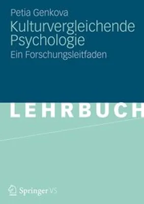 Produktbild von Genkova, P: Kulturvergleichende Psychologie