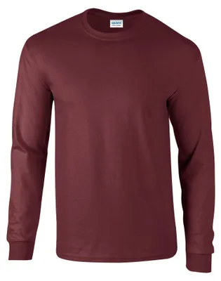 Produktbild von Gildan - T-Shirt für Herren/Damen Uni Langärmlig FK2670 (M) (Weinrot)