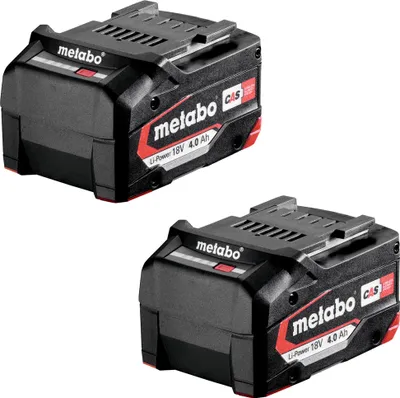 Produktbild von Metabo Ersatzakku SET 18 Volt 2x 4,0 Ah Li-Ion Akkupack Schiebeakku CAS Mafell