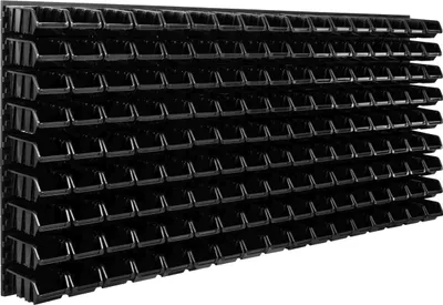Immagine prodotto di Sistema di stoccaggio Scaffale da officina | 172 x 78 cm | 153 pezzi Scatola | Scaffale a muro con contenitori impilabili - Pannelli a muro Scaffale extra forte Scaffale portautensili Scaffale da magazzino Scaffale da garage