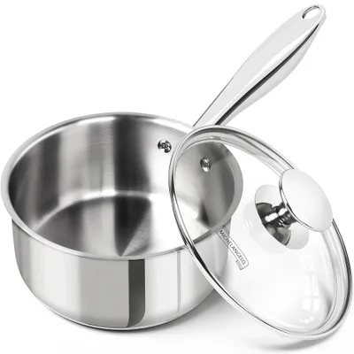 Produktbild von MICHELANGELO Stielkasserolle, 1,4 l, Edelstahl, Antihaftbeschichtung
