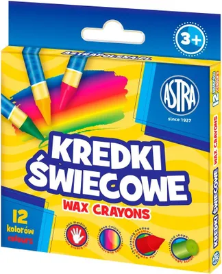 Zdjęcie produktu dla Astra Kredki świecowe 12 kolorów