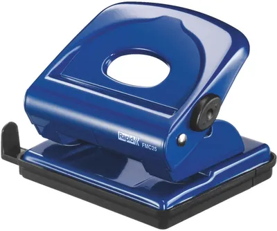Produktbild von Bürolocher FMC25+ Metall 30 Blatt blau Packung mit 20 Stück