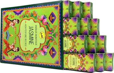 Produktbild von Indian Heritage Räucherstäbchen Jasmin Jasmine 12x15gr indische Duftmischung