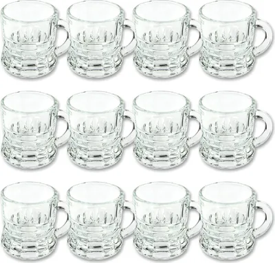 Produktbild von Schramm® 12 Stück Schnapsgläser 3cl Stamper Schnaps Glas Shot Gläser Bar Schnapsglas Stamper Kurze 3cl Stamperle 12er Pack