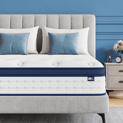 Immagine prodotto di Materasso BedStory, 160x200 cm, materasso a molle insacchettate a 7 zone, altezza 20 cm, durezza H4