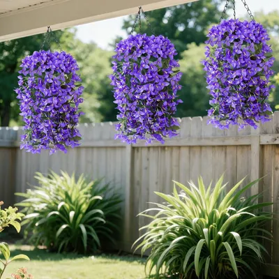Produktbild von Künstliche Hängeblumen, Bougainvillea, zur Dekoration