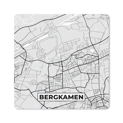 Produktbild von MuchoWow® Mauspad Mousepad Stadtplan - Karte von Bergkamen - Deutschland - Karte 30x30 cm - Mousepads - Maus Mat - Pad - Mausunterlage - Gaming