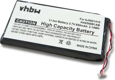 Produktbild von vhbw Akku Ersatz für Samsung HA6568B1AB, 6J0601410 für MP3-Player Musik Player (850 mAh, 3,7 V, Li-Ion)