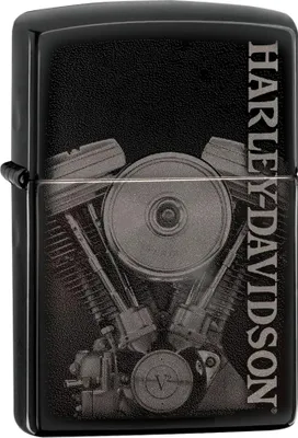 Immagine prodotto di Accendino Zippo Harley-Davidson Engine High Polish Black Photo Image a benzina
