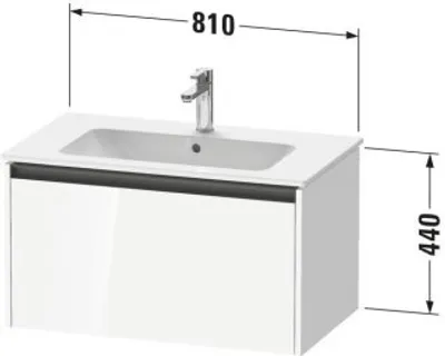 Produktbild von Duravit K25063055550000 Ketho2 WTU WH 810x480x440 Az 1 Ei